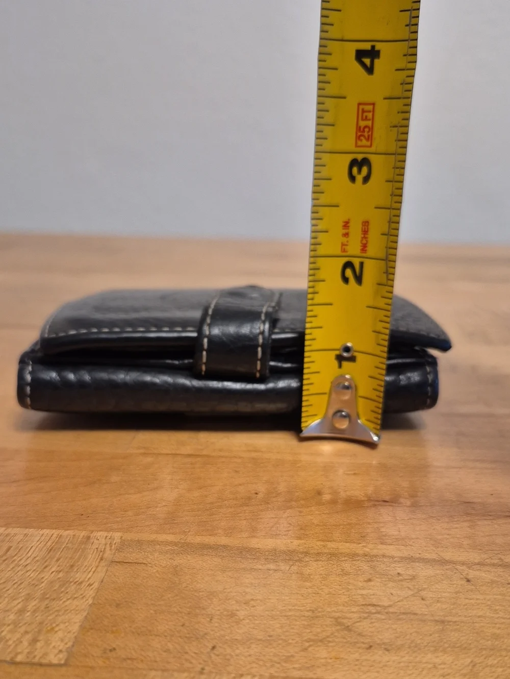 Dooney & Bourke 1975 Black Soft Leather Wallet Single Fold & Pouch